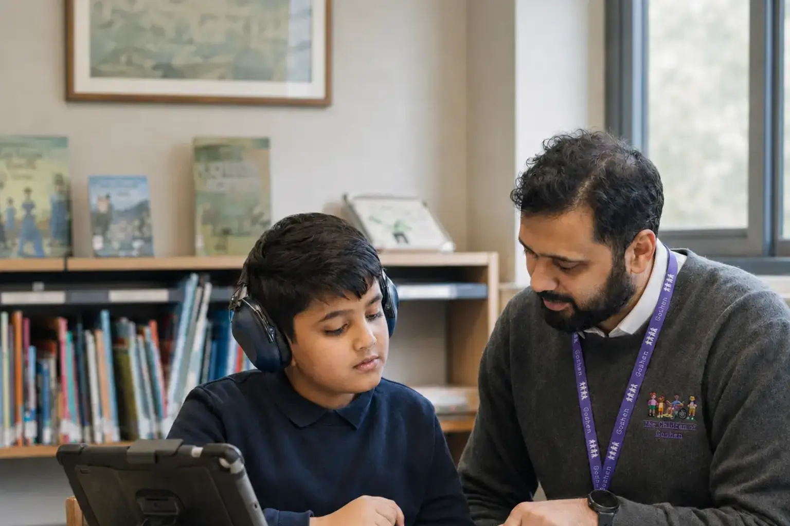 A Children of Goshen tutor providing personalised educational support
